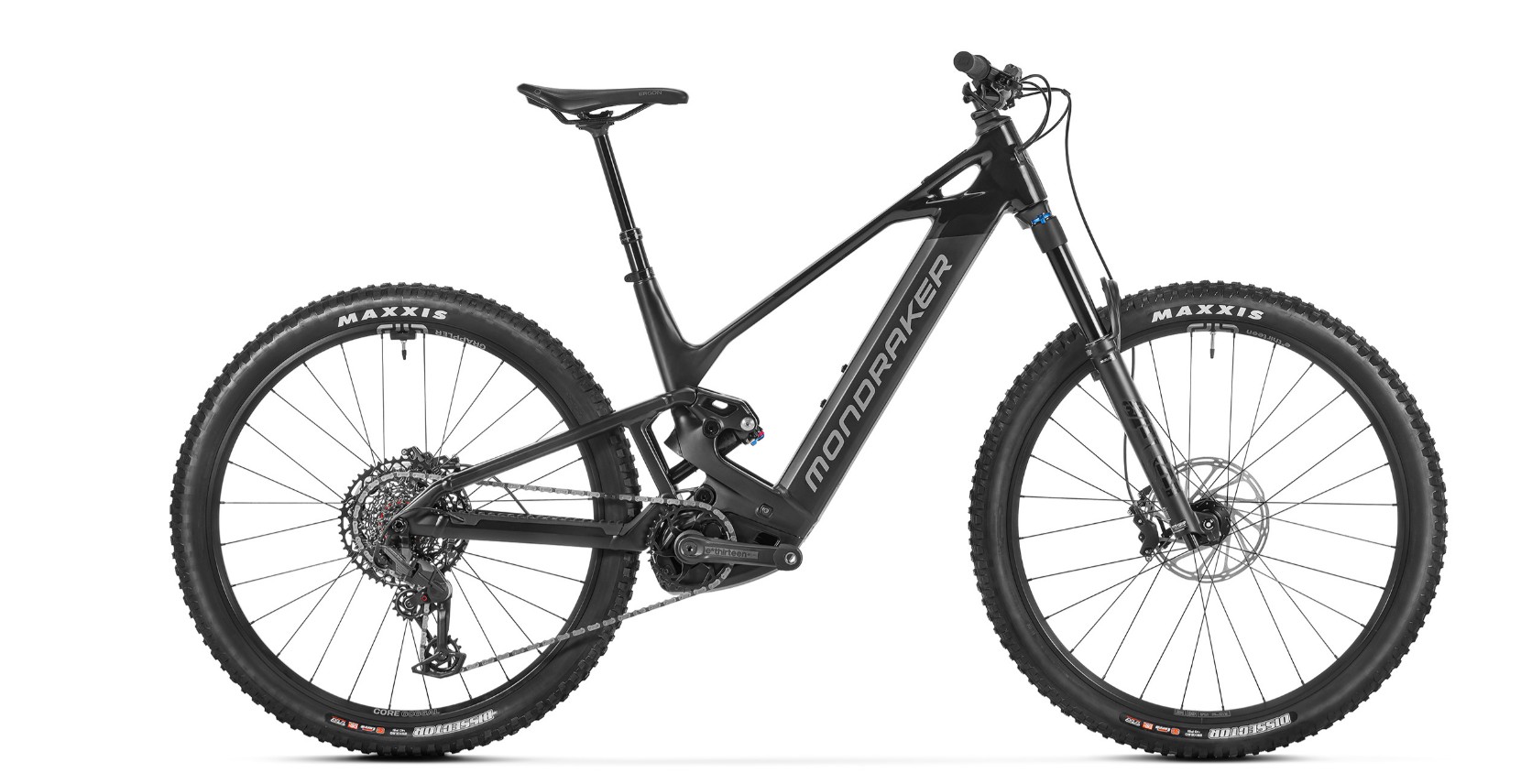 TELAIO: SCREE 6061 Stealth Evo, sistema Zero Suspension ottimizzato, escursione di 130 mm, Forward Geometry, batteria interna rimovibile, asse posteriore Boost 12x148 mm, UDH, tubo sterzo conico, link superiore monoblocco, passacavi interno HHG, cuscinetti sigillati di MAX capacità, assi sovradimensionati da 15 mm, esclusivi coperchi motore in plastica.